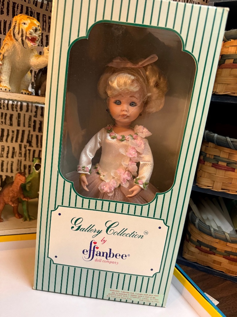 Effanbee Gallery Collection porcelain doll dressed as a ballerina